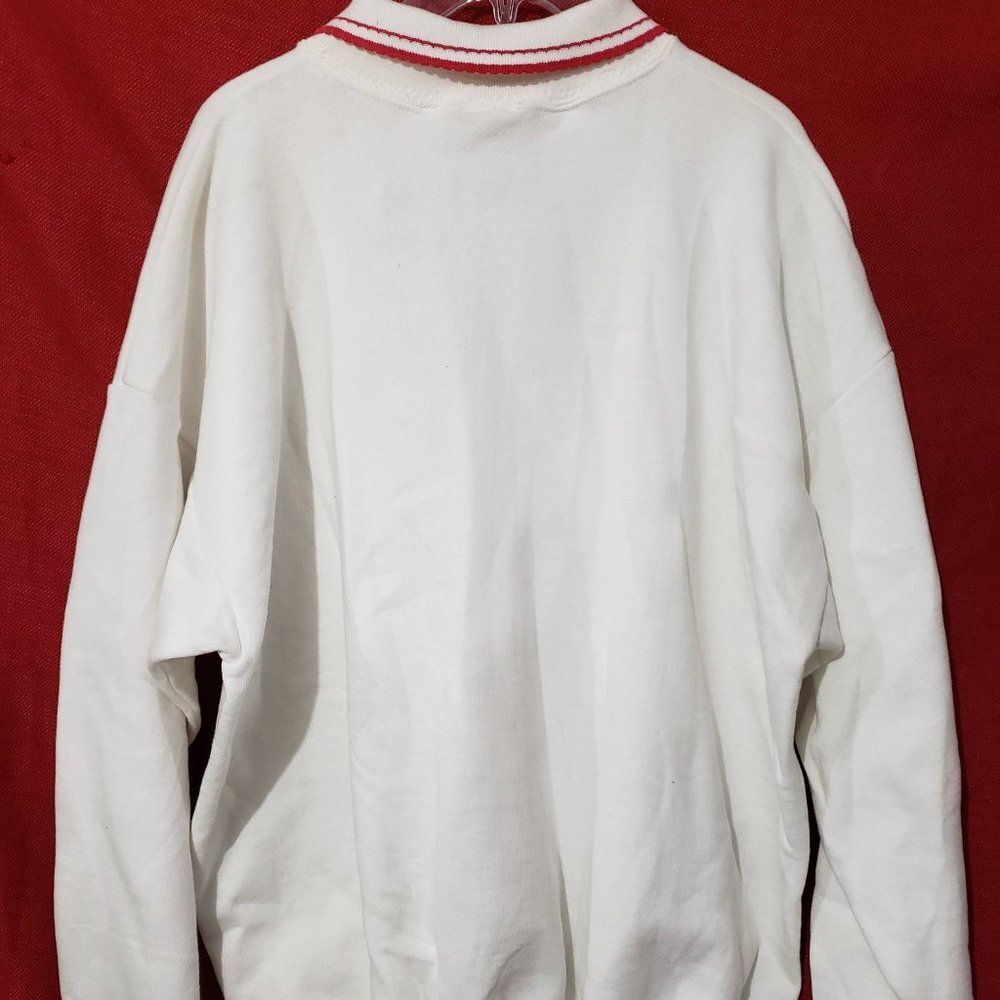 New Vtg Valorie Sockwell Christmas Naughty Or Nice White Sweater 2X USA Made - Picture 7 of 14